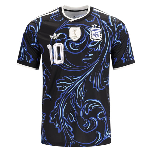 Argentina Messi jersey 2026/27 Pre-Match Jersey – Lionel Messi #10 (Black & Blue Filigree Edition) Yamireth